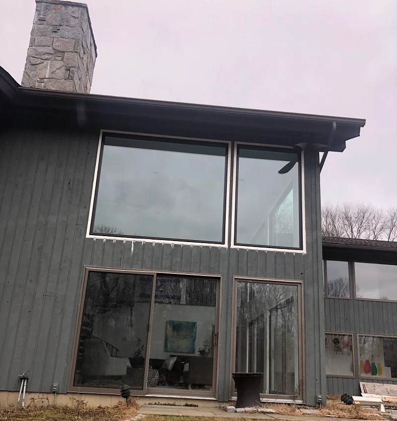 Rot free PVC trim was installed around these windows